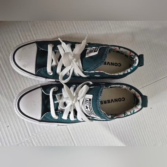 Converse All Star Teal Sneakers Size 7 - Picture 2 of 6